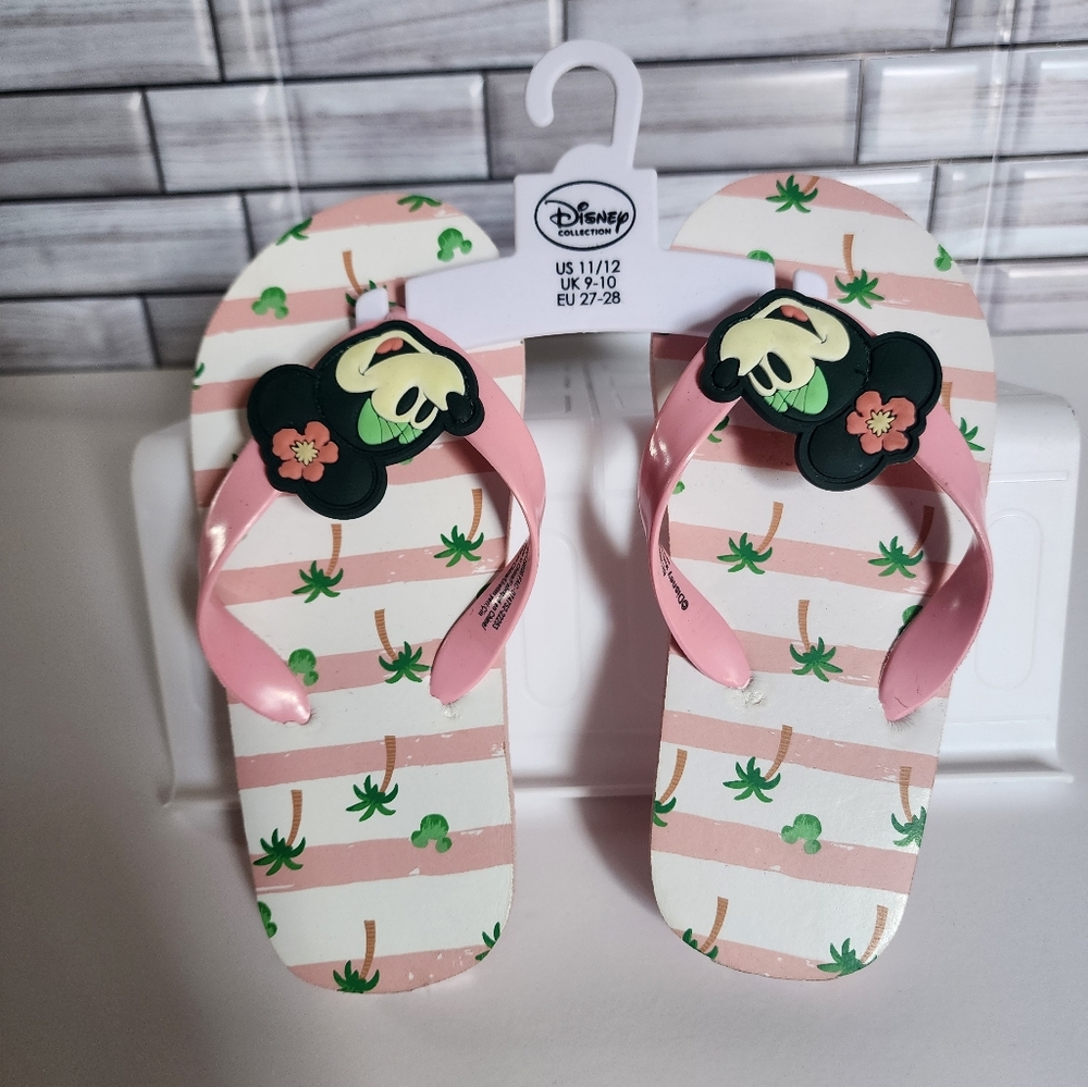 Disney Collection Girls Mickey and Friends Minnie Mouse Flip-Flops